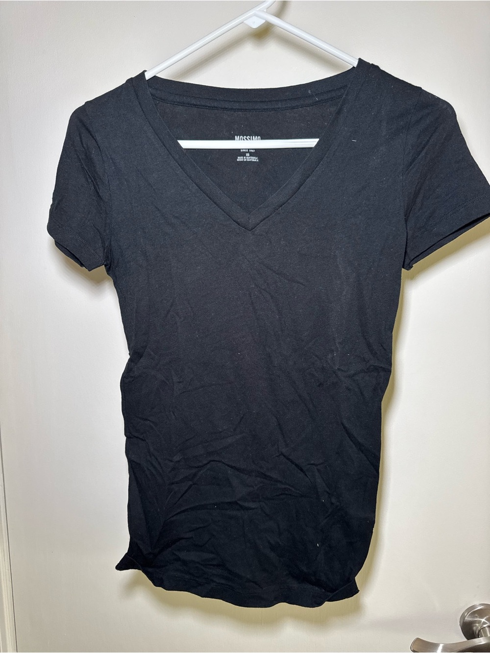 Mossimo Supply Co. Black V-Neck Short Sleeve Tee